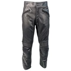Richa Café  Regular Fit Leather Trousers Black
